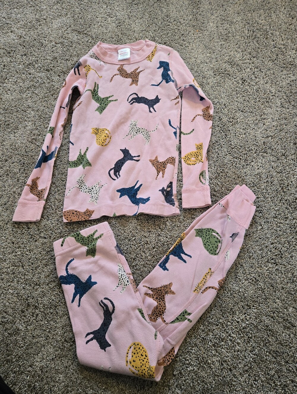 Hanna Andersson cheetah pajamas size 5